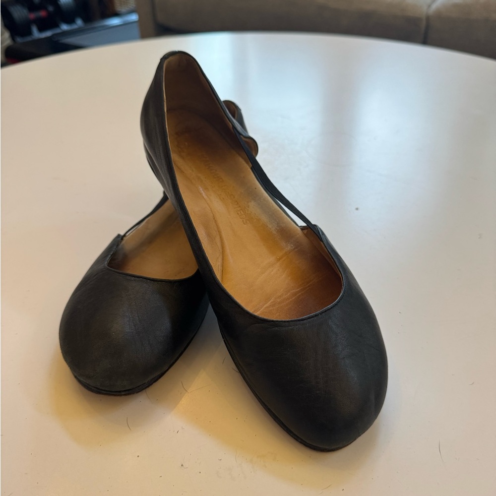 Classic Black Leather Women's Loafers